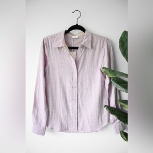 ECRU Button Up Dress Shirt NWT